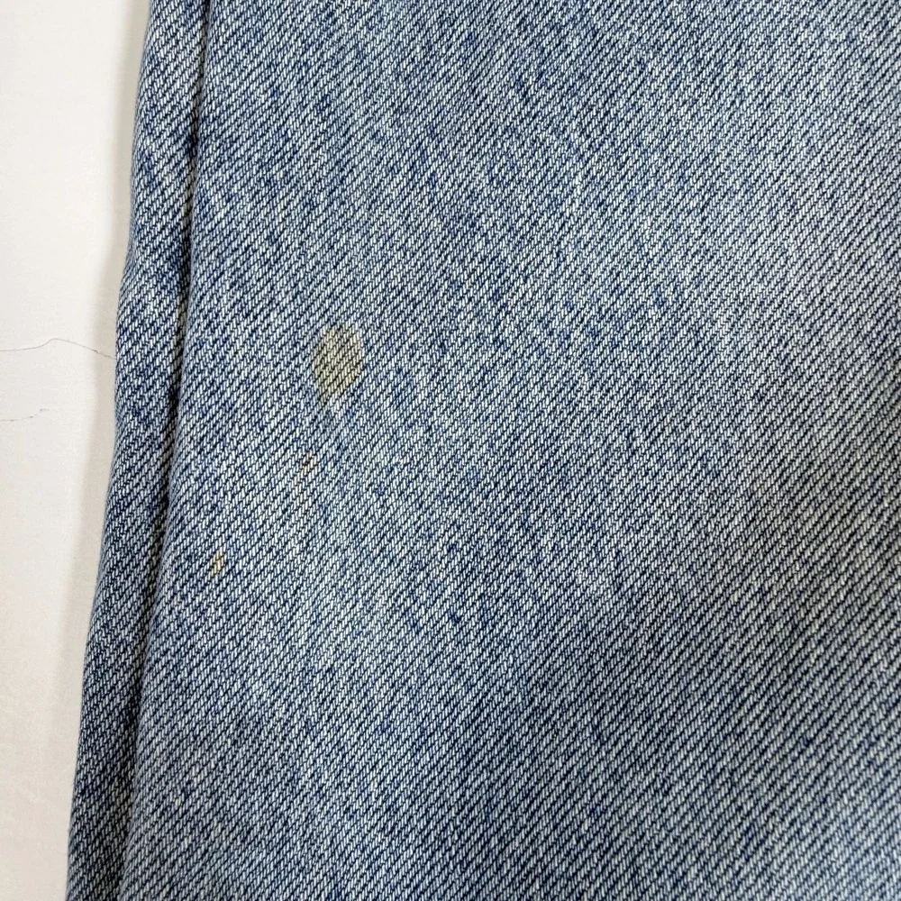 Levi's 505 Jeans Mens 36x30 Blue Denim Faded Distressed Regular Fit Straight Leg